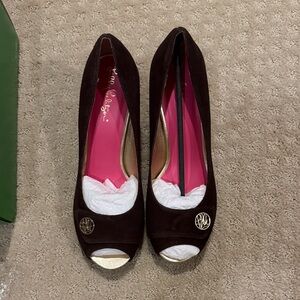 Lilly Pulitzer resort chic wedge suede